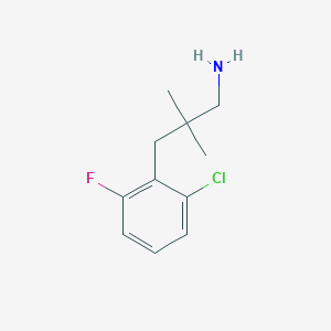 3-(2-Chloro-6-fluorophenyl)-2,2-dimethylpropan-1-amine