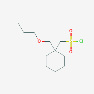 (1-(Propoxymethyl)cyclohexyl)methanesulfonyl chloride