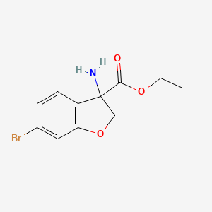 Ethyl 3-amino-6-bromo-2,3-dihydro-3-benzofurancarboxylate