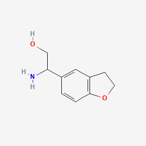 2-Amino-2-(2,3-dihydrobenzofuran-5-yl)ethan-1-ol