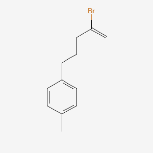 molecular formula C12H15B B1532451 2-Bromo-5-(4-methylphenyl)-1-pentene CAS No. 1143461-45-3