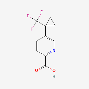 5-[1-(Trifluoromethyl)cyclopropyl]pyridine-2-carboxylic acid