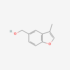 molecular formula C10H10O2 B15324643 (3-Methyl-1-benzofuran-5-yl)methanol 