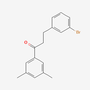 B1532465 3-(3-Bromophenyl)-1-(3,5-dimethylphenyl)propan-1-one CAS No. 898760-33-3