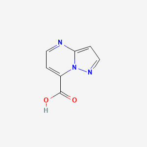 molecular formula C7H5N3O2 B1532468 Pyrazolo[1,5-a]pyrimidin-7-carbonsäure CAS No. 1367949-47-0