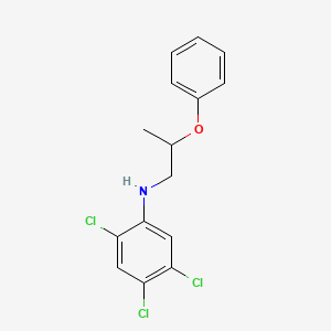 molecular formula C15H14Cl3NO B1532470 2,4,5-Trichloro-N-(2-phenoxypropyl)aniline CAS No. 1040681-16-0