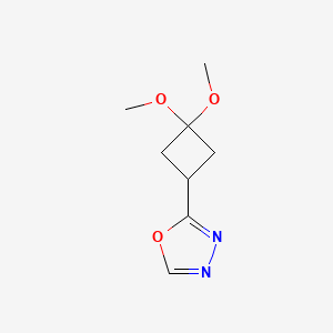 2-(3,3-Dimethoxycyclobutyl)-1,3,4-oxadiazole