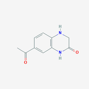molecular formula C10H10N2O2 B1532478 7-acetyl-3,4-dihydroquinoxalin-2(1H)-one CAS No. 1255147-27-3