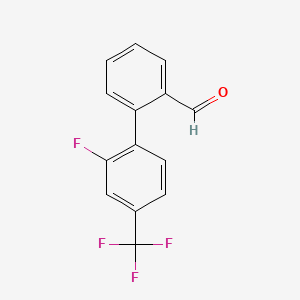 2-[2-Fluoro-4-(trifluoromethyl)phenyl]benzaldehyde