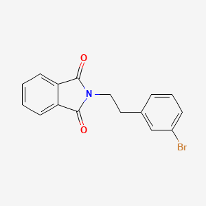 molecular formula C16H12BrNO2 B1532482 2-[2-(3-bromophenyl)ethyl]-2,3-dihydro-1H-isoindole-1,3-dione CAS No. 1000546-99-5