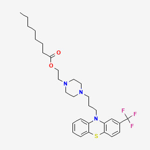 B1532489 Fluphenazine octanoate CAS No. 97671-70-0