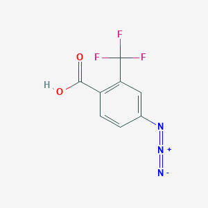 molecular formula C8H4F3N3O2 B1532520 4-叠氮基-2-三氟甲基苯甲酸 CAS No. 2279124-17-1