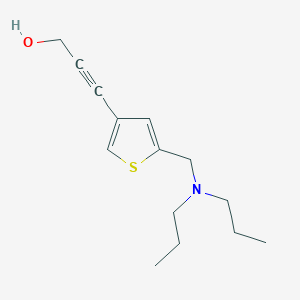 3-(5-((Dipropylamino)methyl)thiophen-3-yl)prop-2-yn-1-ol