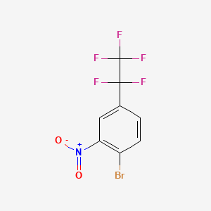 1-Bromo-2-nitro-4-(1,1,2,2,2-pentafluoroethyl)benzene