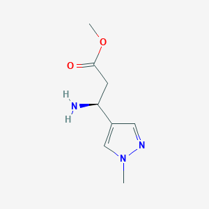 Methyl (s)-3-amino-3-(1-methyl-1h-pyrazol-4-yl)propanoate