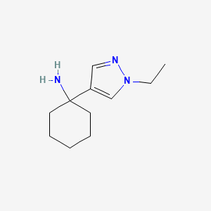 1-(1-ethyl-1H-pyrazol-4-yl)cyclohexan-1-amine