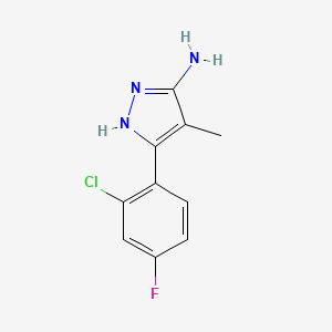 3-(2-Chloro-4-fluorophenyl)-4-methyl-1h-pyrazol-5-amine