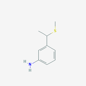 molecular formula C9H13NS B1532549 3-[1-(Methylsulfanyl)ethyl]aniline CAS No. 1215308-75-0
