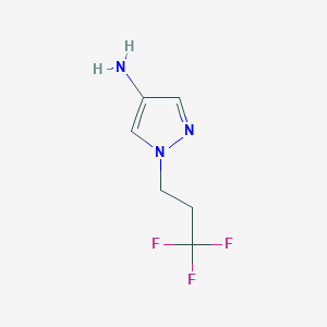 molecular formula C6H8F3N3 B1532551 1-(3,3,3-trifluoropropyl)-1H-pyrazol-4-amine CAS No. 1245771-72-5