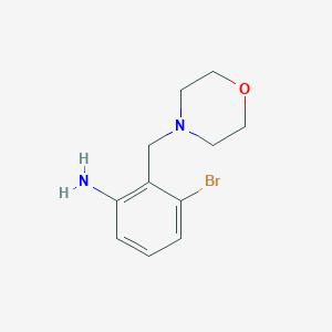 3-Bromo-2-(morpholinomethyl)aniline