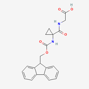 2-{[1-({[(9H-fluoren-9-yl)methoxy]carbonyl}amino)cyclopropyl]formamido}aceticacid