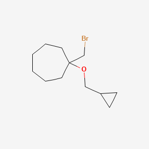 1-(Bromomethyl)-1-(cyclopropylmethoxy)cycloheptane