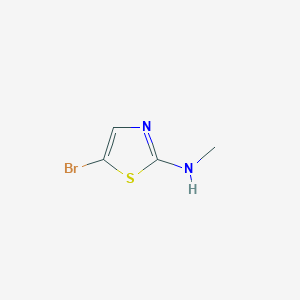 molecular formula C4H5BrN2S B1532557 5-溴-N-甲基-1,3-噻唑-2-胺 CAS No. 37653-33-1