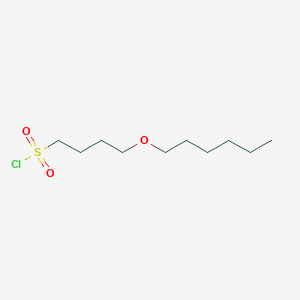 4-(Hexyloxy)butane-1-sulfonyl chloride