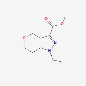 1-ethyl-1H,4H,6H,7H-pyrano[4,3-c]pyrazole-3-carboxylic acid