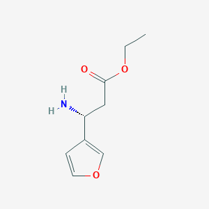 Ethyl (r)-3-amino-3-(furan-3-yl)propanoate