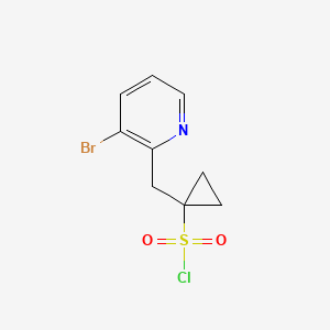 1-((3-Bromopyridin-2-yl)methyl)cyclopropane-1-sulfonyl chloride