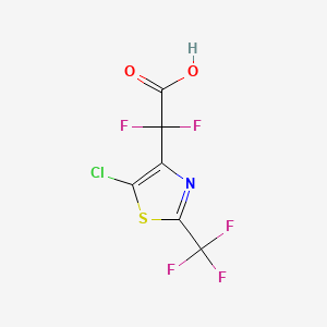 2-[5-Chloro-2-(trifluoromethyl)-1,3-thiazol-4-yl]-2,2-difluoroaceticacid