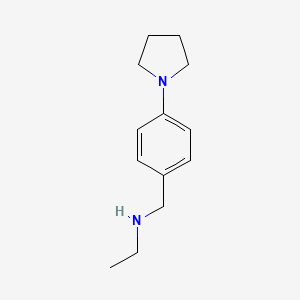 molecular formula C13H20N2 B15325636 n-(4-(Pyrrolidin-1-yl)benzyl)ethanamine 