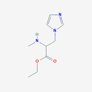 Ethyl 3-(1h-imidazol-1-yl)-2-(methylamino)propanoate