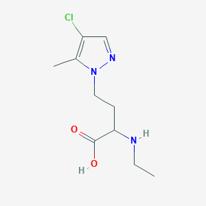 4-(4-Chloro-5-methyl-1h-pyrazol-1-yl)-2-(ethylamino)butanoic acid