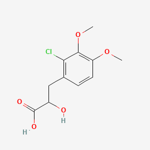 3-(2-Chloro-3,4-dimethoxyphenyl)-2-hydroxypropanoic acid