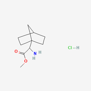 Methyl2-amino-2-{bicyclo[2.2.1]heptan-1-yl}acetatehydrochloride