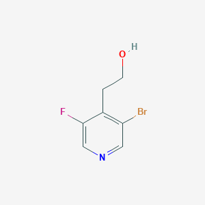 molecular formula C7H7BrFNO B15325715 2-(3-Bromo-5-fluoropyridin-4-yl)ethan-1-ol 