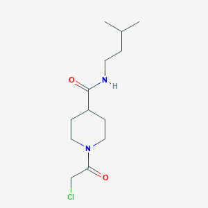 molecular formula C13H23ClN2O2 B1532572 1-(2-chloroacetyl)-N-(3-methylbutyl)piperidine-4-carboxamide CAS No. 1308650-28-3