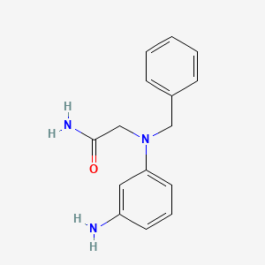 2-[(3-Aminophenyl)(benzyl)amino]acetamide