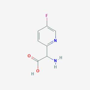 molecular formula C7H7FN2O2 B15325814 2-Amino-2-(5-fluoropyridin-2-yl)acetic acid 