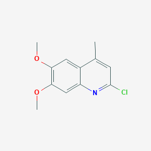 molecular formula C12H12ClNO2 B1532601 2-Chloro-6,7-dimethoxy-4-methylquinoline CAS No. 697793-63-8