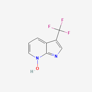 molecular formula C8H5F3N2O B1532605 3-(三氟甲基)-7-氮杂吲哚-7-氧化物 CAS No. 892414-48-1