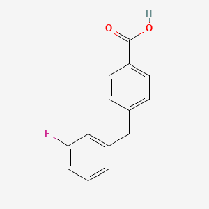 molecular formula C14H11FO2 B1532617 4-(3-Fluoro-benzyl)-benzoic acid CAS No. 1258540-14-5