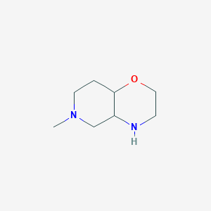 molecular formula C8H16N2O B1532636 6-甲基-八氢-2H-吡啶并[4,3-b]吗啉 CAS No. 1505803-80-4