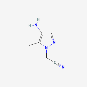 1H-Pyrazole-1-acetonitrile, 4-amino-5-methyl-