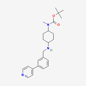 B1532640 tert-Butyl methyl(4-((3-(pyridin-4-yl)benzyl)amino)cyclohexyl)carbamate CAS No. 1401532-61-3