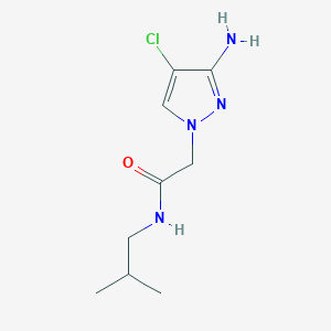 2-(3-Amino-4-chloro-1h-pyrazol-1-yl)-N-isobutylacetamide