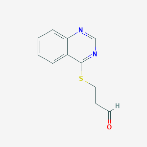 3-(Quinazolin-4-ylthio)propanal