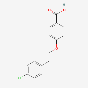 molecular formula C15H13ClO3 B1532642 4-[2-(4-氯苯基)乙氧基]苯甲酸 CAS No. 921622-91-5